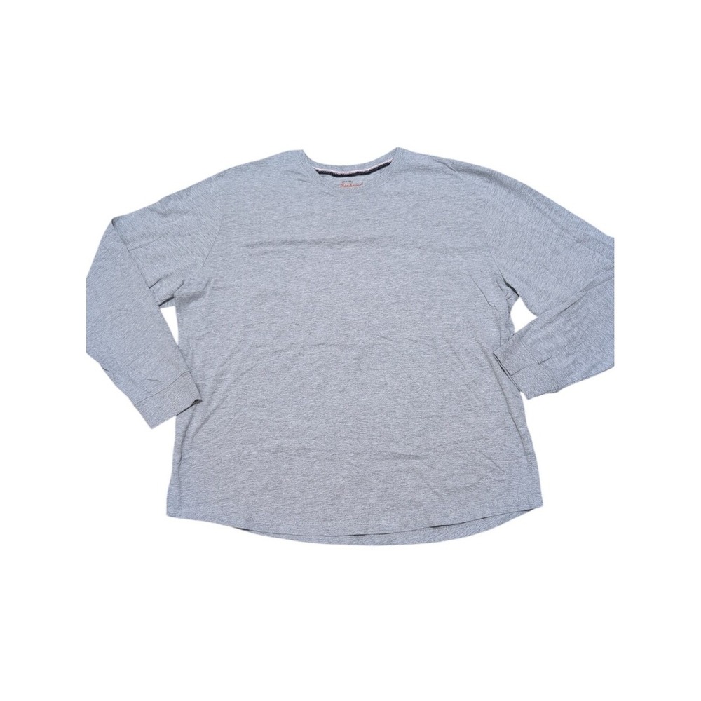 Original Weatherproof Vintage Light Gray Long Sleeve Crewneck Top Men's Size XXL